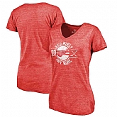 Women's Detroit Red Wings Fanatics Branded Personalized Insignia Tri Blend T-Shirt Red FengYun